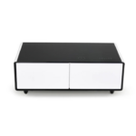 Table Basse Intelligente Blanche – Réfrigérateur et haut-parleurs Bluetooth Intégrées – Image 3